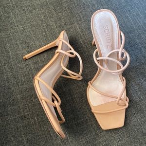 Schutz nude beige stiletto heels